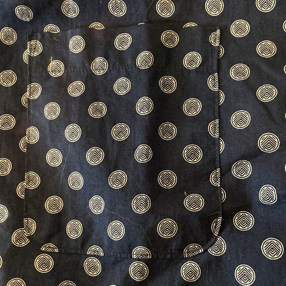 Mens Button up short sleeve - H&M brand - Navy - Picture 5 of 5